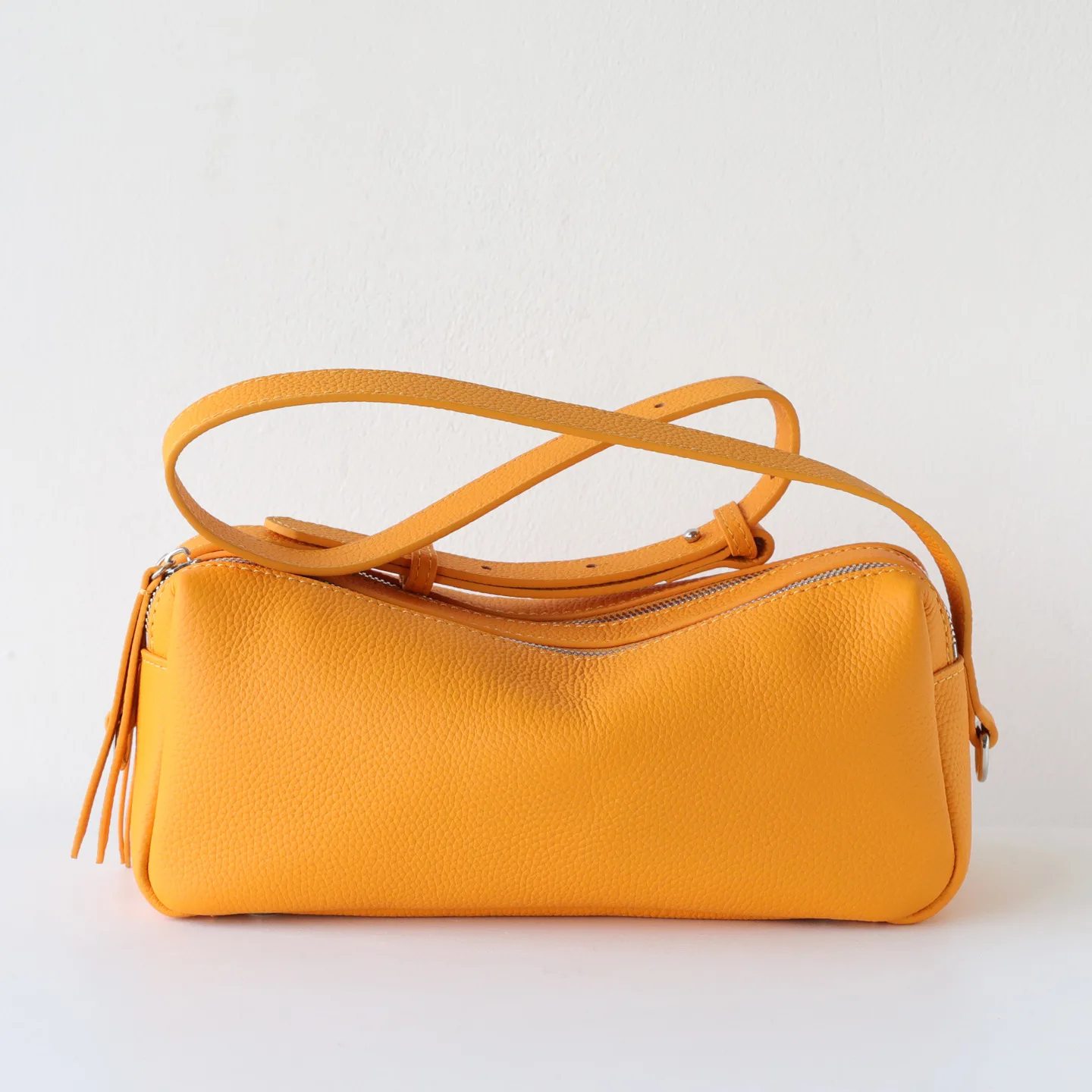 kf-Sec0312803d074fb5ba4bdedcaacae417M Women's Top-grain Cowhide Pillow Shoulder Bag Adjustable Strap Underarm Crossbody Bag For Work Casual - Image 1